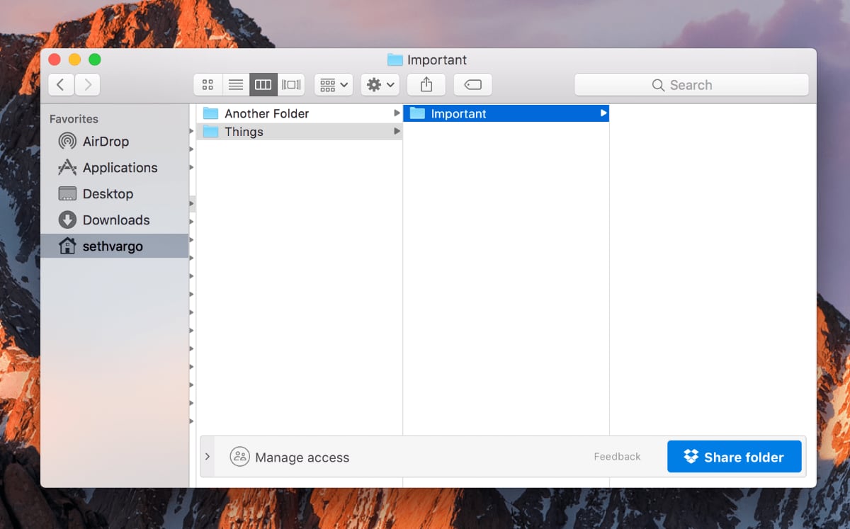New Dropbox Mac UI Hack